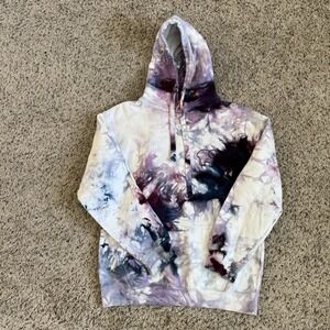 Ivory Ella Logo Hoodie Pullover Tie Dye Women's Size S